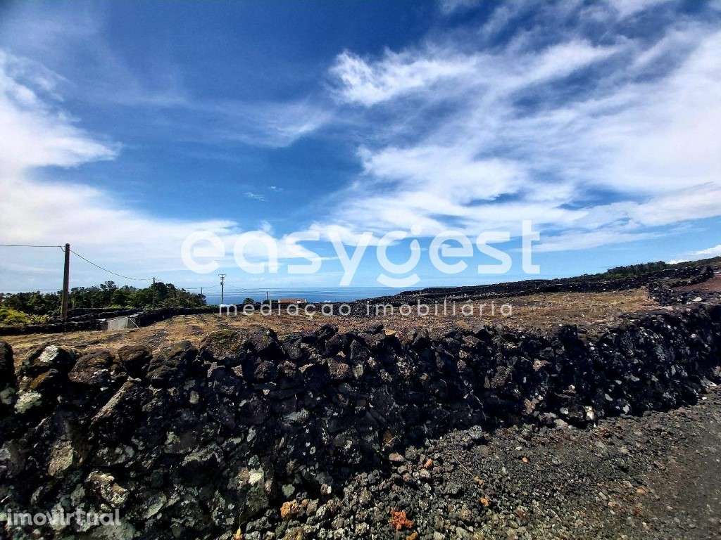 Terreno com vista o mar e montanha, em zona de vinha na ilha do Pico - Grande imagem: 4/16