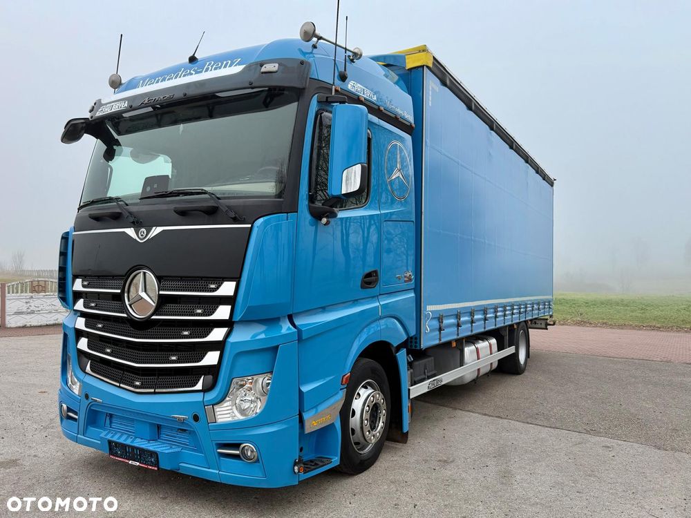 Mercedes-Benz ACTROS 1833 / FIRANKA/ WINDA / NOWY TACHOGRAF G2V2 / NOWE OPONY / 19PALET / 8TON ŁADOWNOŚCI / AUTOMAT / DUŻY SILNIK  / SYPIALKA / SERWISOWANY / 2018 / JAK NOWY  / - 13