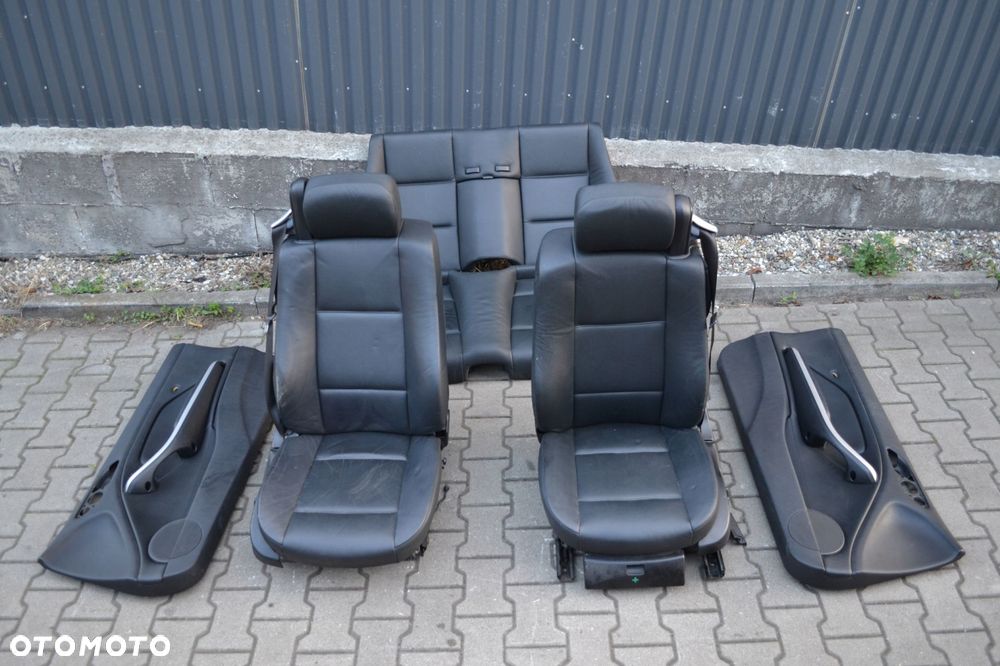BMW E46 CABRIO FOTELE KANAPA BOCZKI SKÓRA KOMPLET - 1