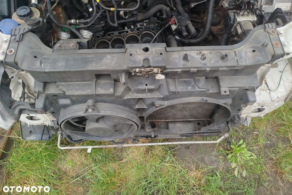 pas przód chłodnica wody intercoller + wentylator do Scudo II expert jumpy 07- 2,0 jtd hdi - 2