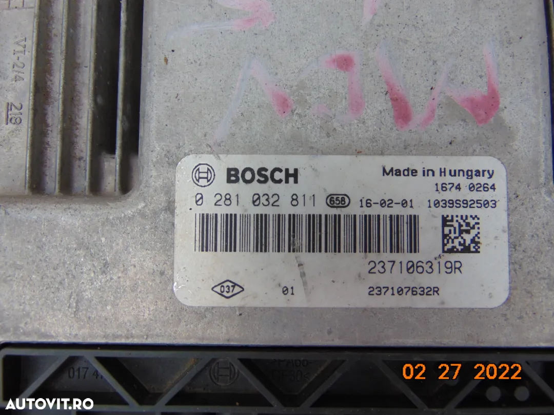 Calculator motor Dacia Logan 2 motor 1.5 Dokker MCV 2 ECU clio 4 Lodgy Kadjar Talisman1.5dci - 4