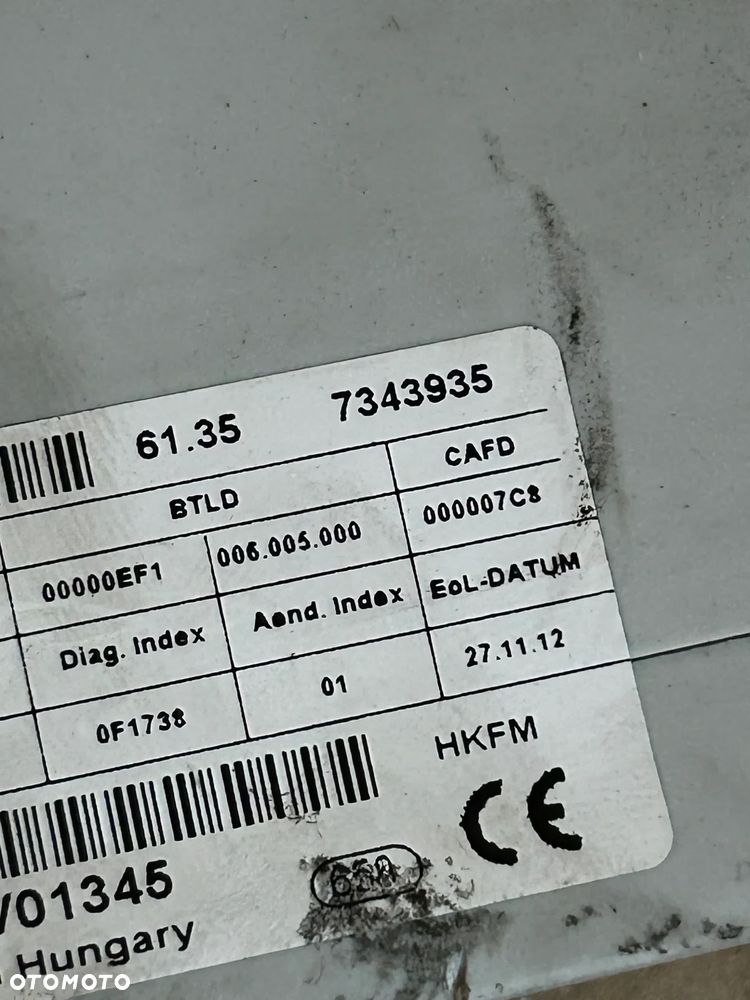 BMW F31 MODUŁ STEROWNIK KLAPY TYŁ 7343935 - 4