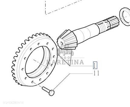 New Holland T7000 T7030 Atak Koło Zębate Wałek Atakujący CZĘŚCI 84273807