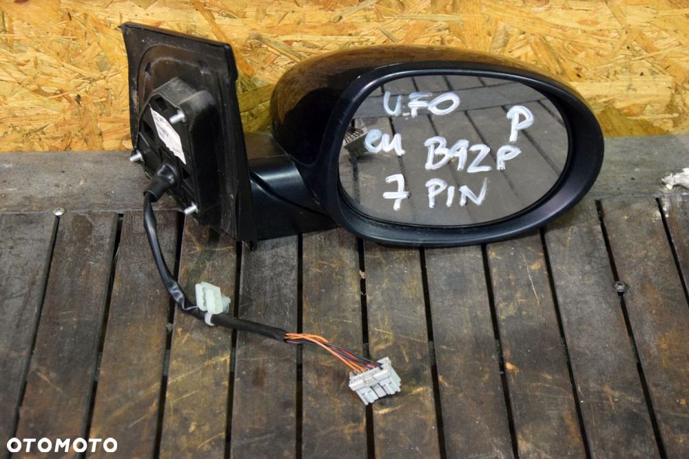 Honda Civic VIII UFO 06-11 Lusterko prawe 7PIN czarne B92P oryginał EUROPA - 3