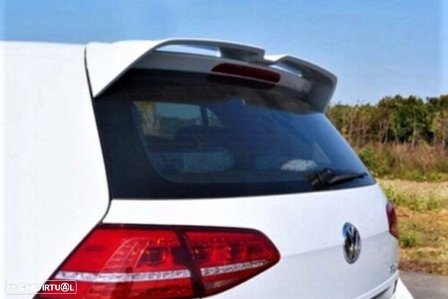 Aileron / lip / spoiler traseiro em plástico ABS para VW Golf 7 / 7.5 3D 5D hatchback 2012-2020 (mala standard) - 2