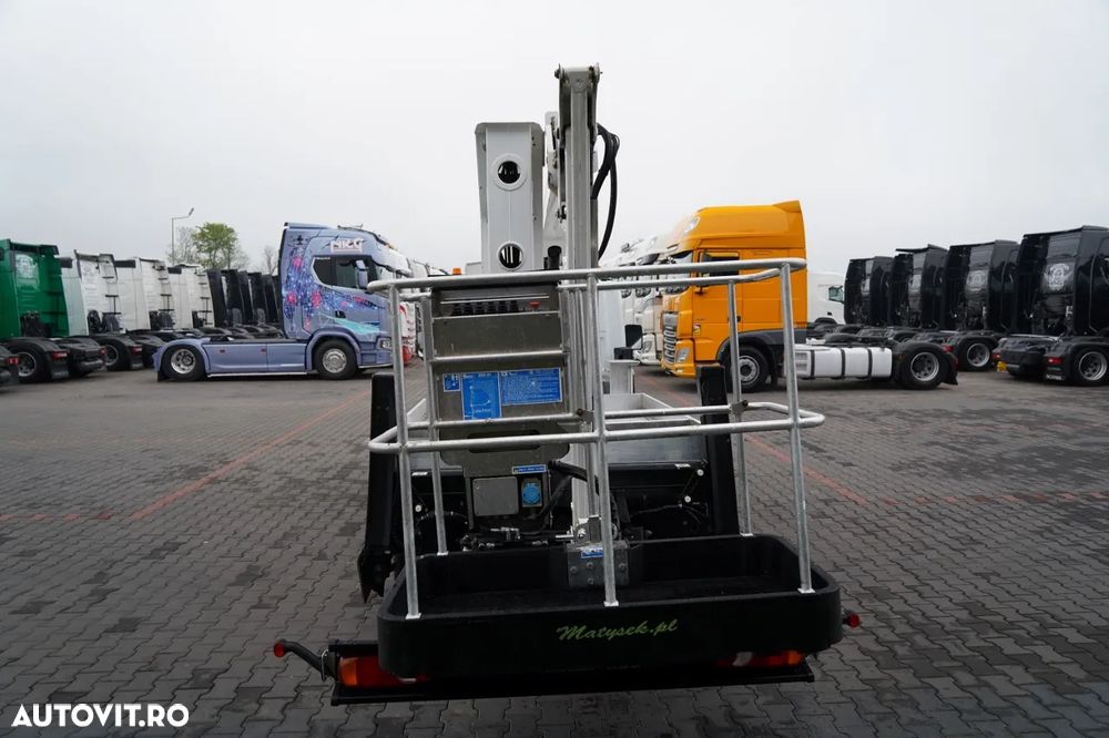 Renault MAXITY 120 DXI / ELEVATOR DE 21 DE METRI / ELEVATOR DE BASEBALL ZED 21JH / COȘ PENTRU 2 PERSOANE - 300 KG / - 22