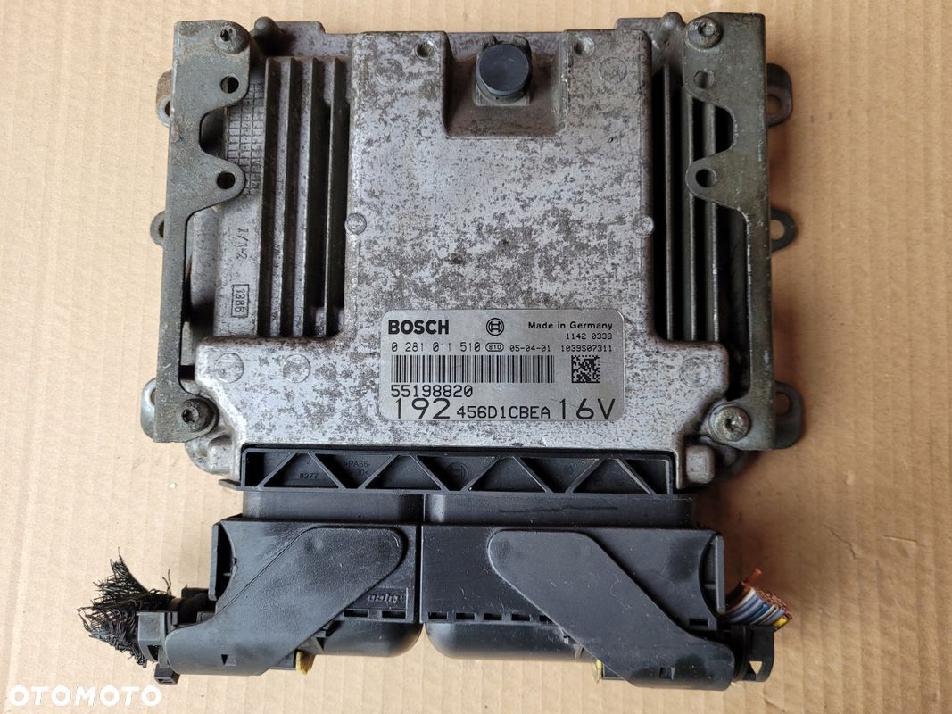 FIAT STILO 1,9JTD STEROWNIK SILNIKA BOSCH 0281011510 55198820 - 1