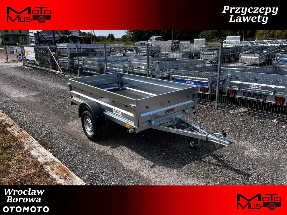 Neptun Przyczepa Neptun N7-263 RT 263x129x40cm WYSOKIE BURTY spawana Wrocław Borowa MOTOMUS dostawa - 1