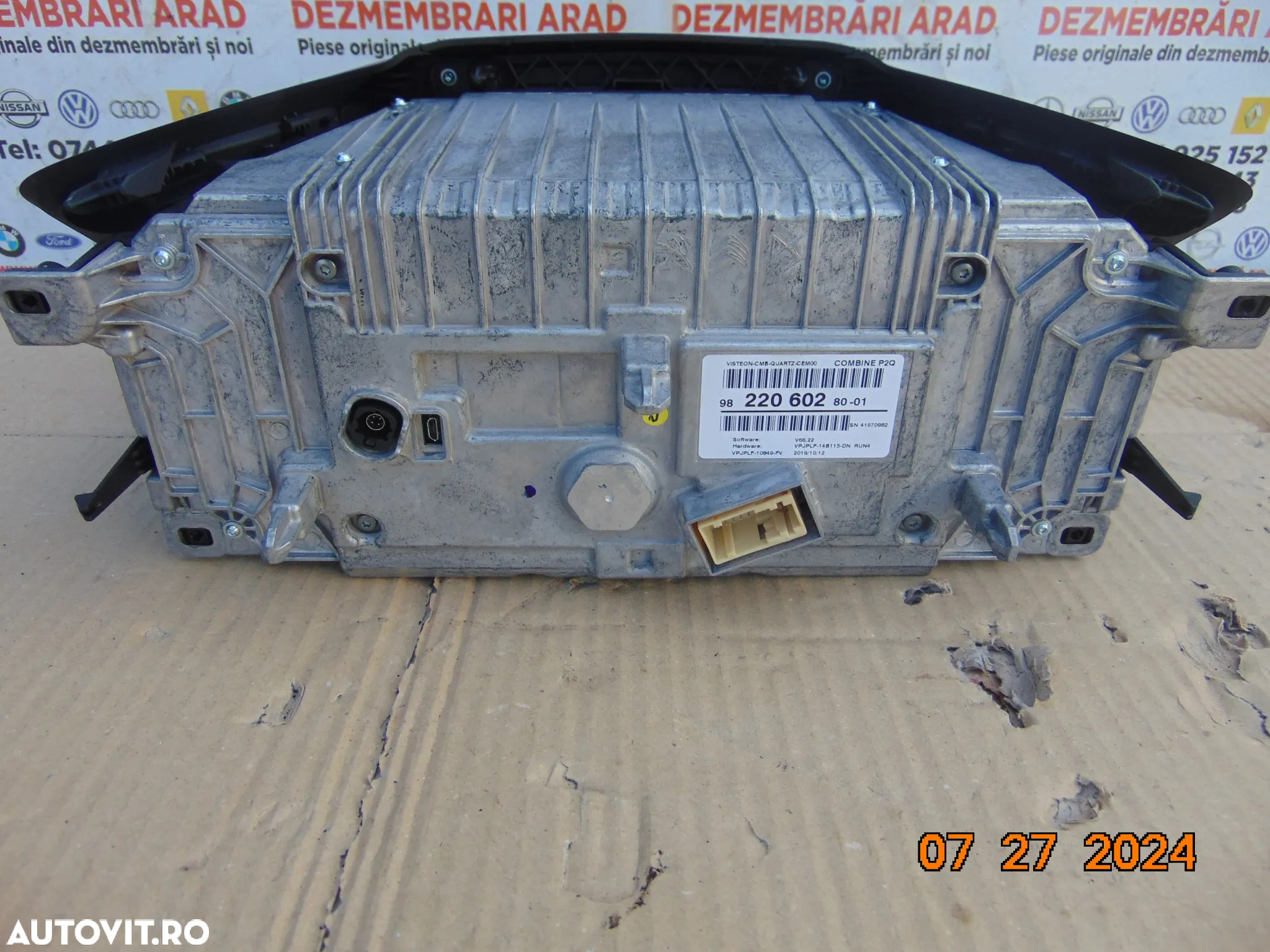 Display ceasuri bord Peugeot 208 dupa 2019 2008 3008 c0d 9822060280 - 5