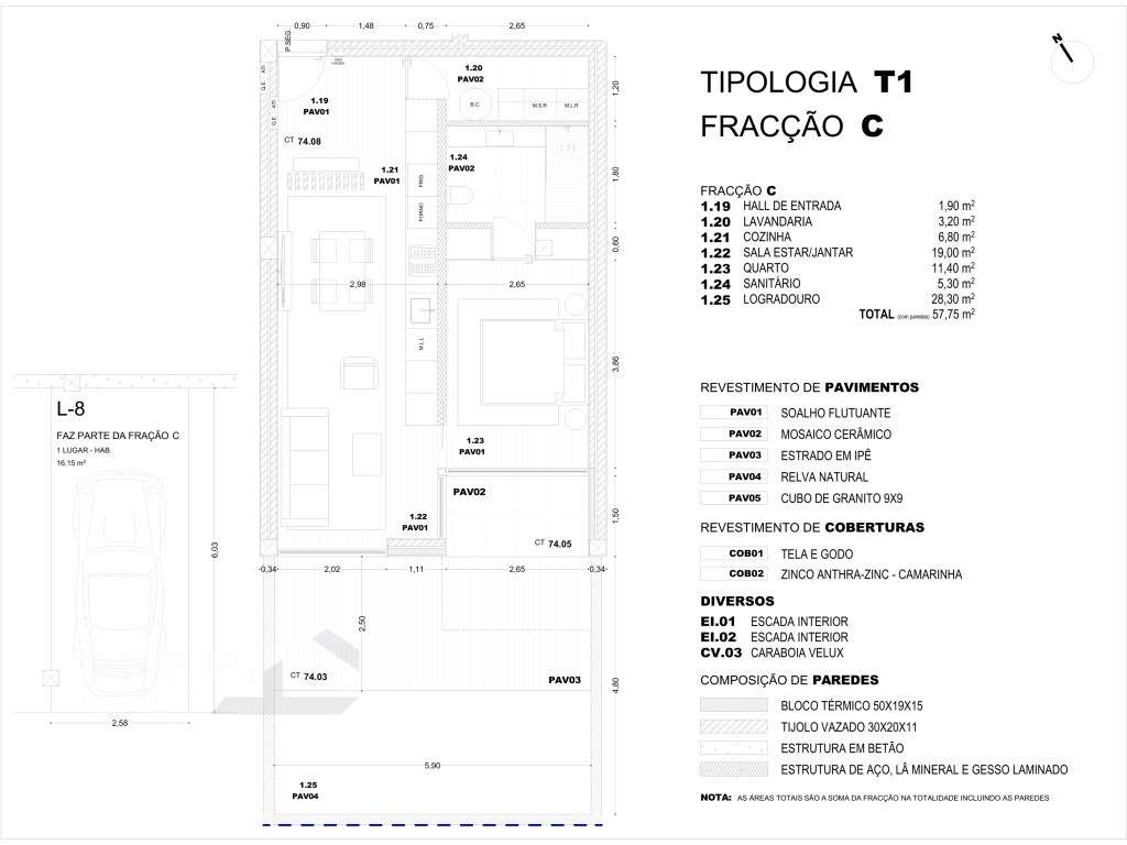 Apartamentos T1 e T2 em construção na Pousa - Barcelos. - Grande imagem: 5/5