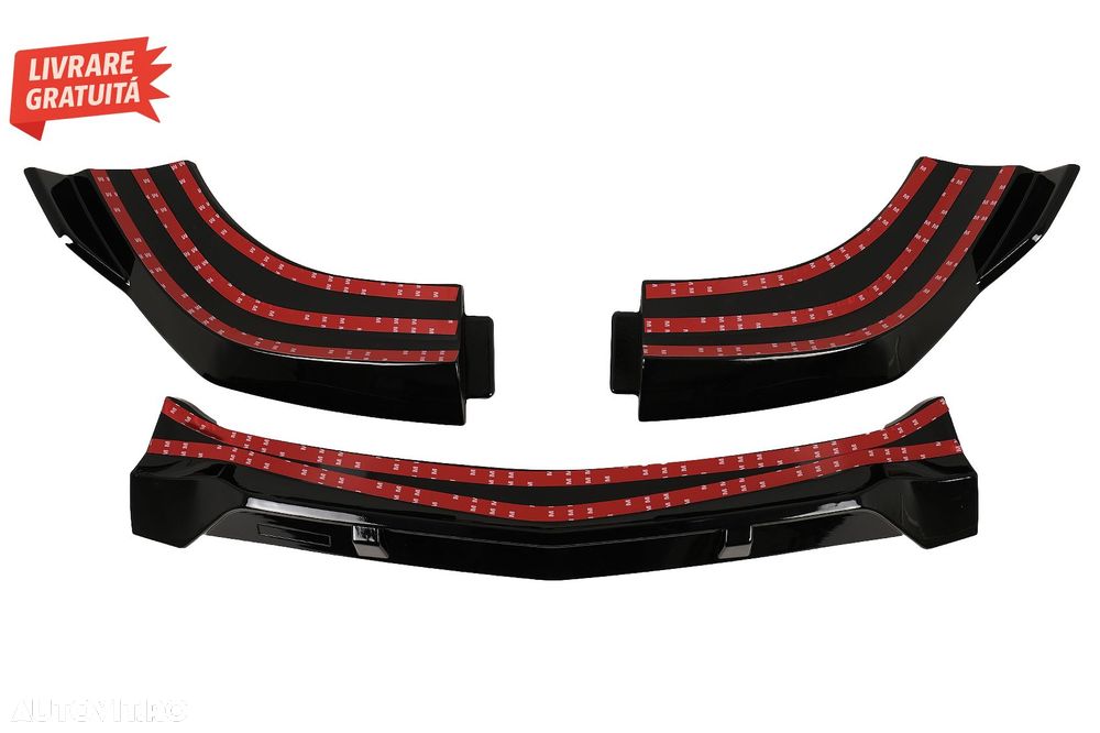 Prelungire Bara Fata Mercedes C-Class W204 S204 C204 Facelift (2011-2015) Negru Lu- livrare gratuita - 6