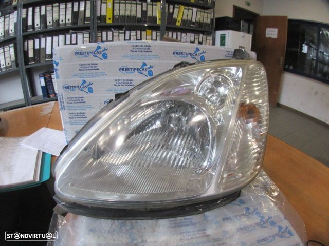 Farol Far1649 HONDA  CIVIC 7 FASE 1 2001 1.4I 90CV 5P PRETO ESQ H4 ORIGINAL Apoio Partido - 1
