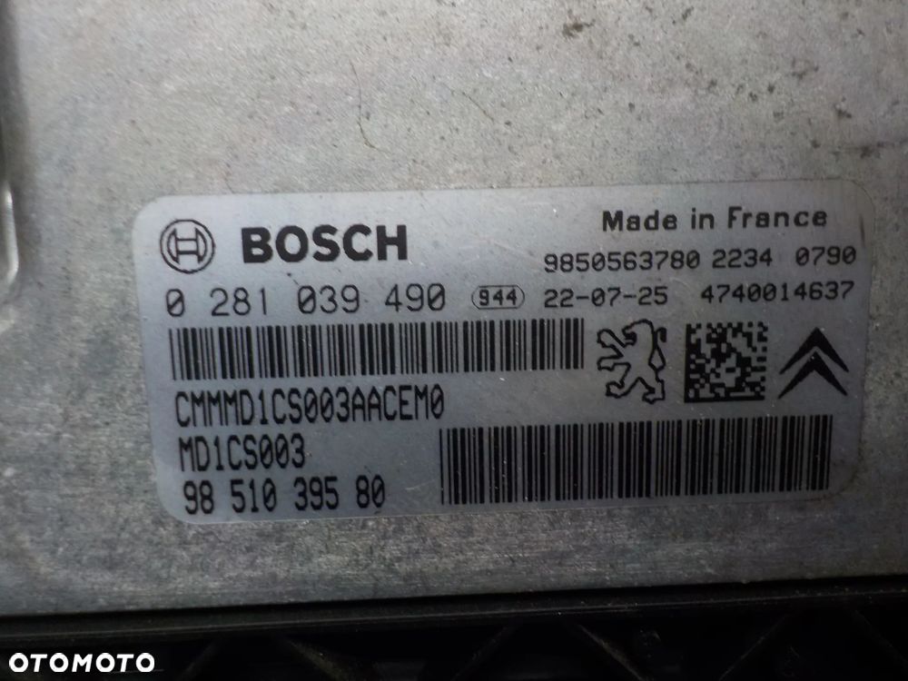 CITROEN C5 AIR CROSS 1.5 HDI STEROWNIK SILNIKA 9851039580 - 2