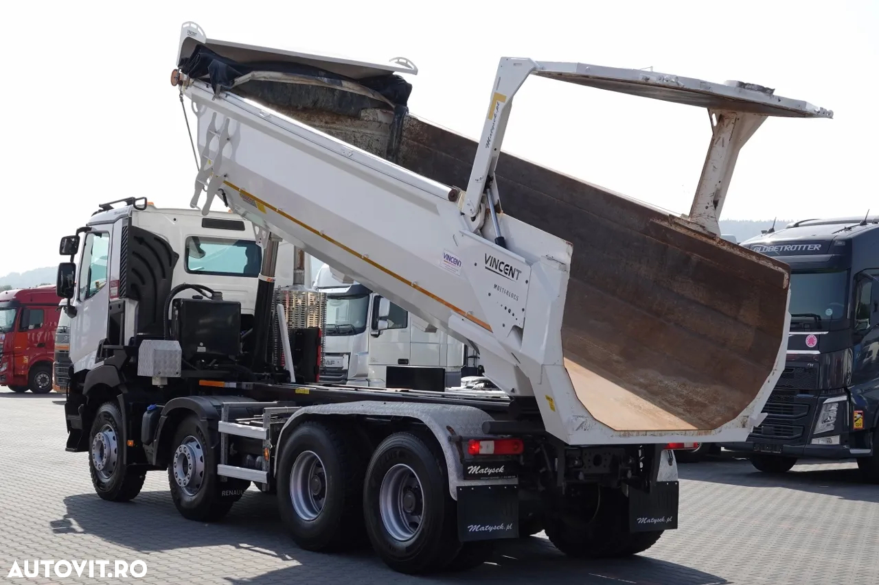Renault C 480 / 8x4 / BASCULANTE SPATE / HYDROCLAP / 2018 / EURO 6 / - 3