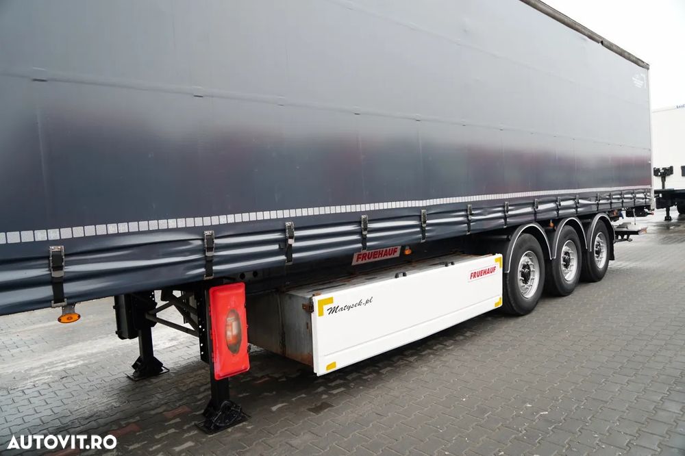 Fruehauf CORTINĂ / STANDARD / LIFT 2.000 kg / PODEA PUTERNICĂ ȘI ȘIMPĂRȚI LATERALE / CONTENIER PENTRU PALEȚI - 10