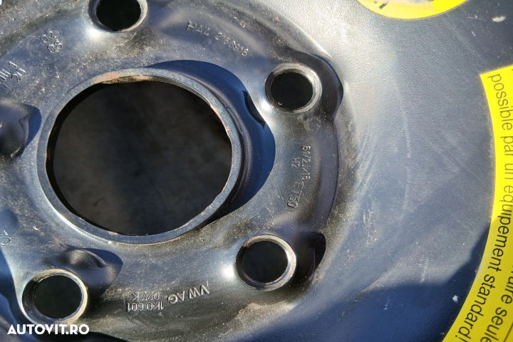 Roata de rezerva R16 1K0601027K 61/2J16H2 ET50 205/55 R16 1K0601027K - 3