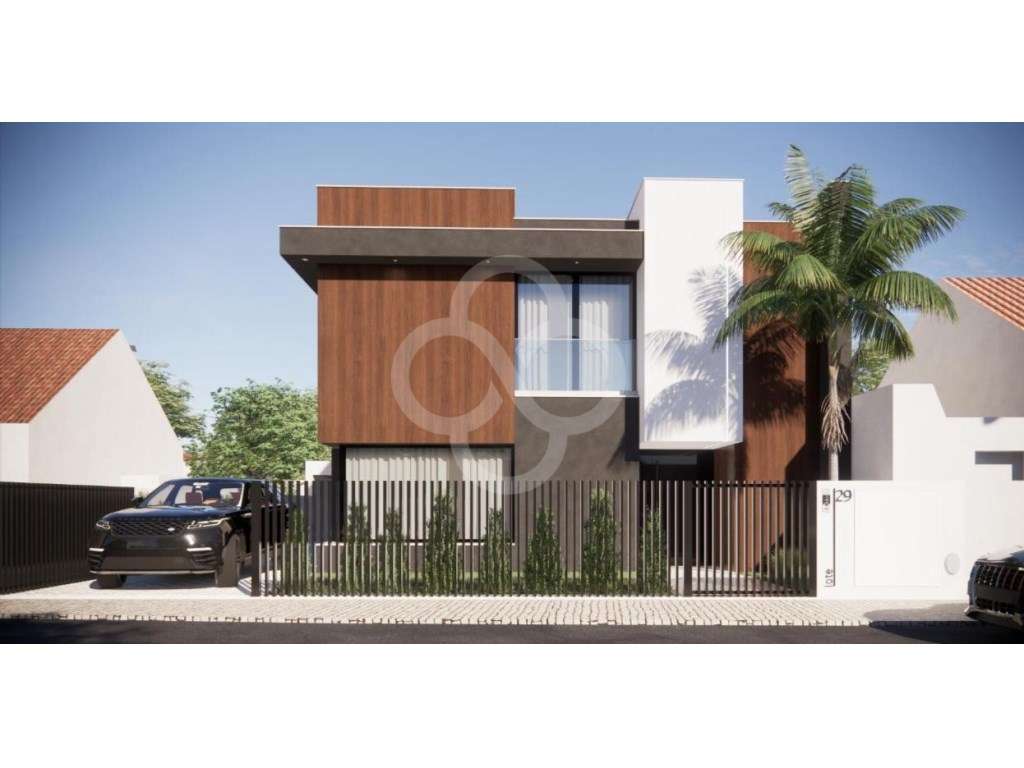 Moradia T4 em construção com piscina jardim em Sarilhos Grandes Mon... - Grande imagem: 3/9