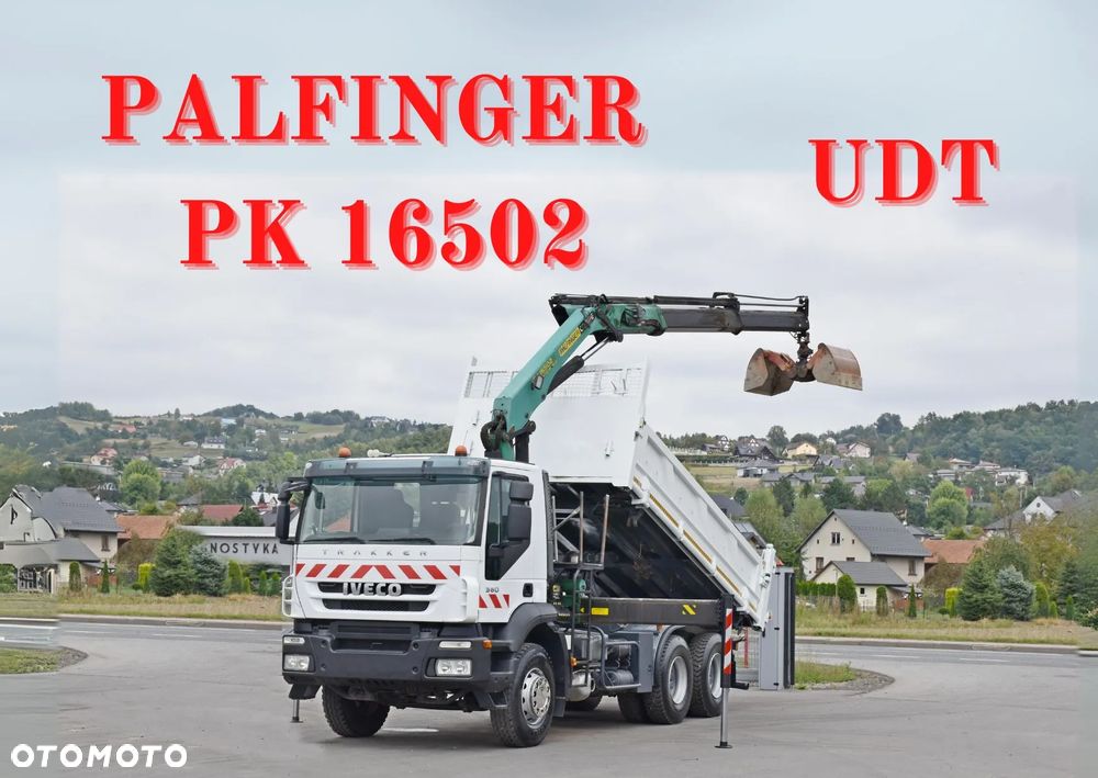 Iveco TRAKKER 360 * WYWROTKA 5,20m + BORDMATIC * PK 16502 + PILOT / 6x4
