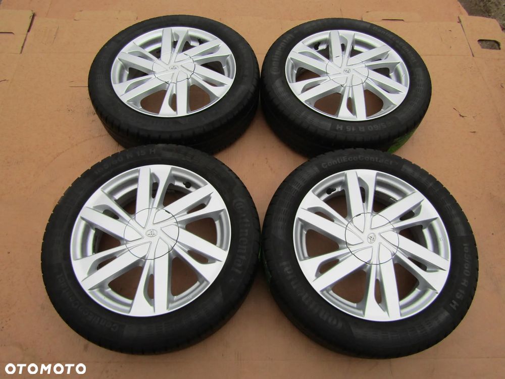 4x FELGI KOŁA 15 Citroen C1 Toyota Aygo II IQ Peugeot 107 108 / + Opony 165/60 LETNIE - 3