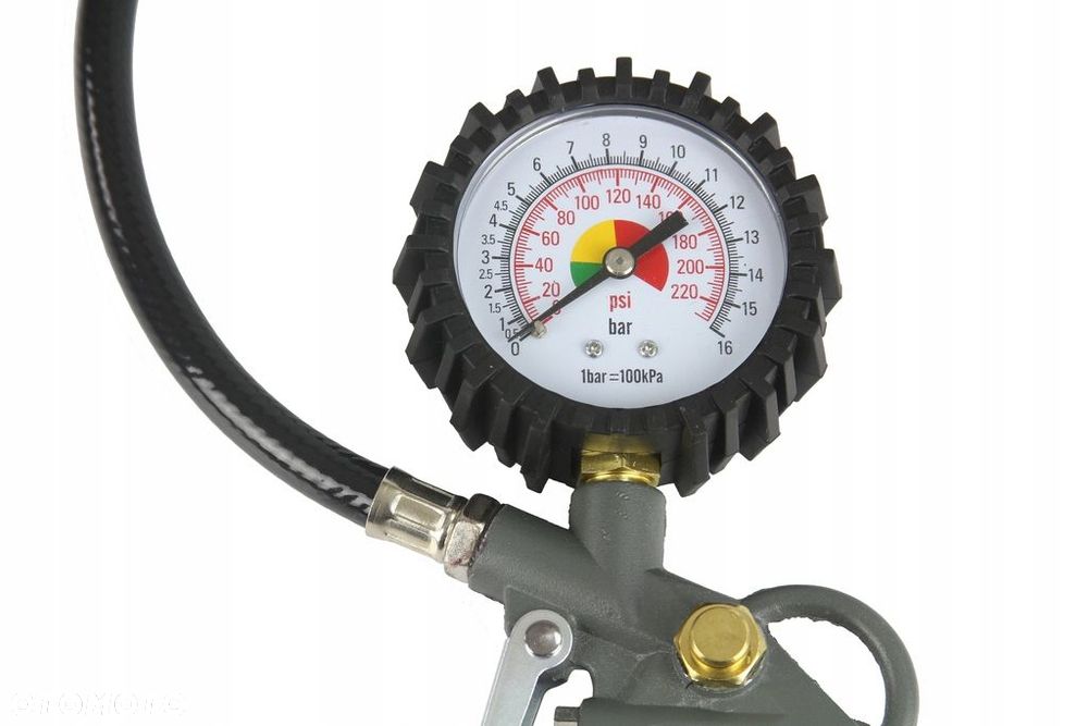 PISTOLET DO POMPOWANIA KÓŁ MANOMETR POMPKA Stalco - 2