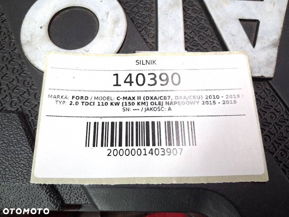 SILNIK KOMPLETNY T7DD 2.0 TDCI 150 FORD C-MAX MK2 - 9