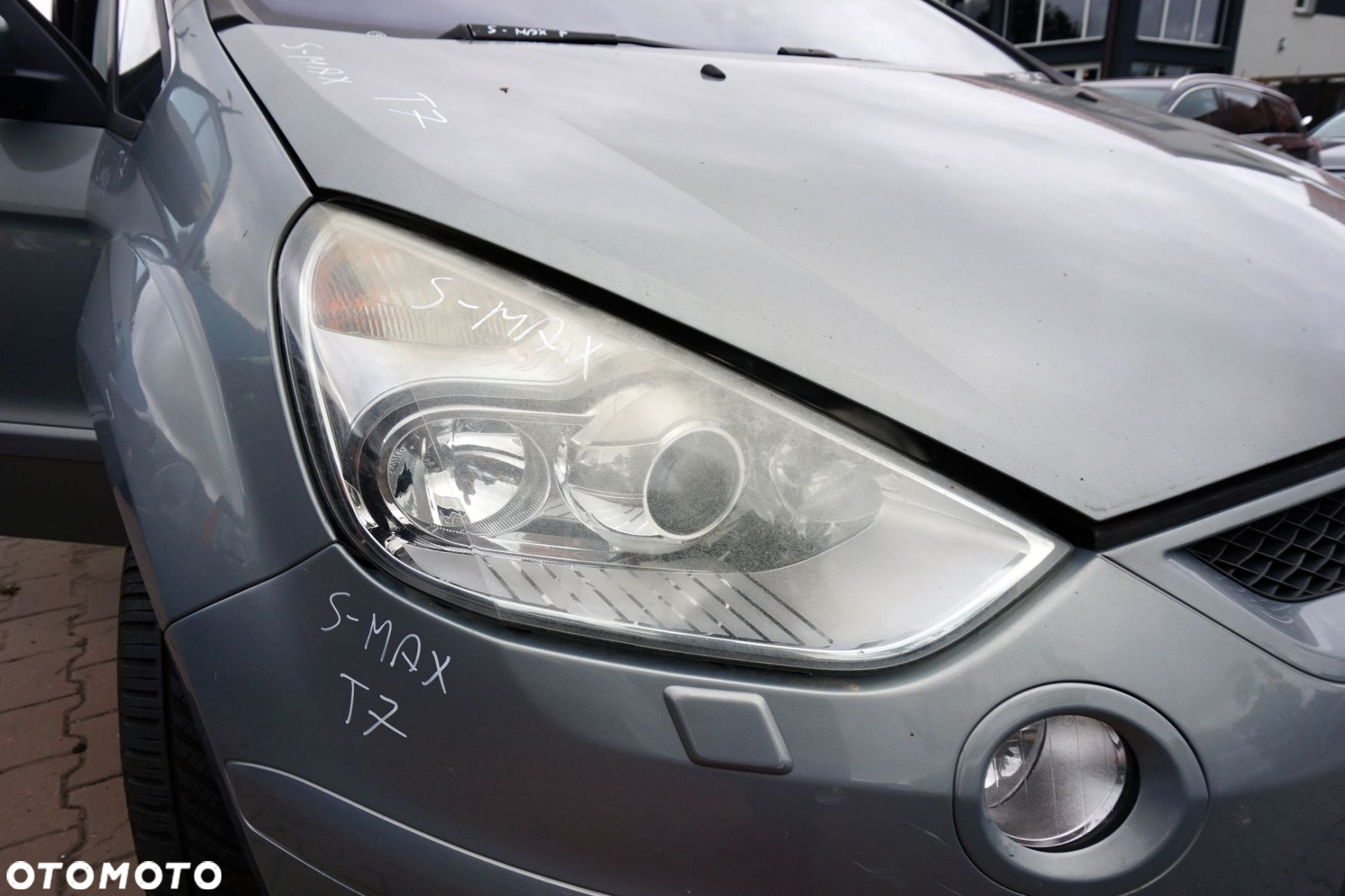 MASKA ZDERZAK BŁOTNIKI LAMPY S-MAX I MK1 T7 XENON EU FORD 2006-2010 SZARY THUNDER PRZÓD KOMPLETNY - 17