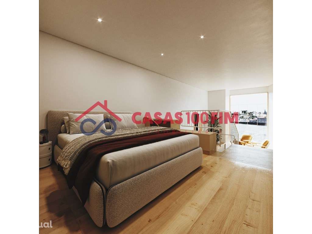 T1 em edifício industrial reabilitado no Cais da Pescaria. - Grande imagem: 4/12