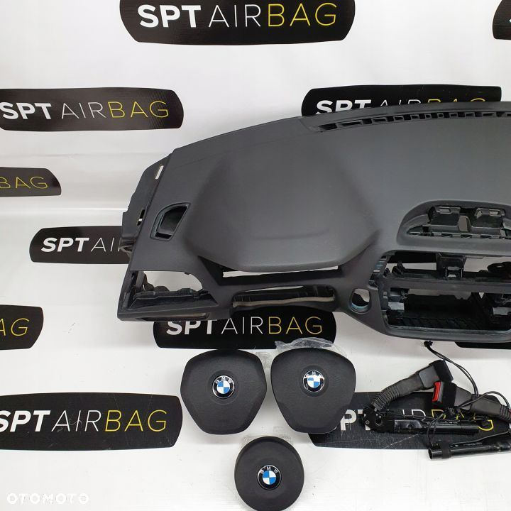 BMW F20 F21 LIFT LCI DESKA ROZDZIELCZA KONSOLA KOKPIT PULPIT PODUSZKI AIRBAG AIR BAG NAPINACZE KIT SET - 2