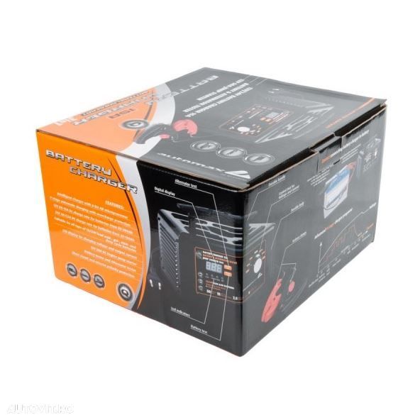 Incarcator acumulator auto Automax 3 in 1 (incarcator 12V 8A-15A, 24V 4A-7.5A, tester baterie si alternator, starter 12V 50A) - 1