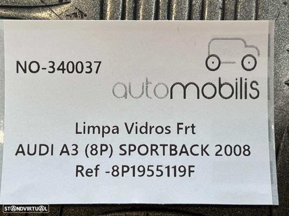 Limpa Vidros AUDI A3 (8P) 2.0 TDI Ref. 8P1955119F - NO. 340037 - 4