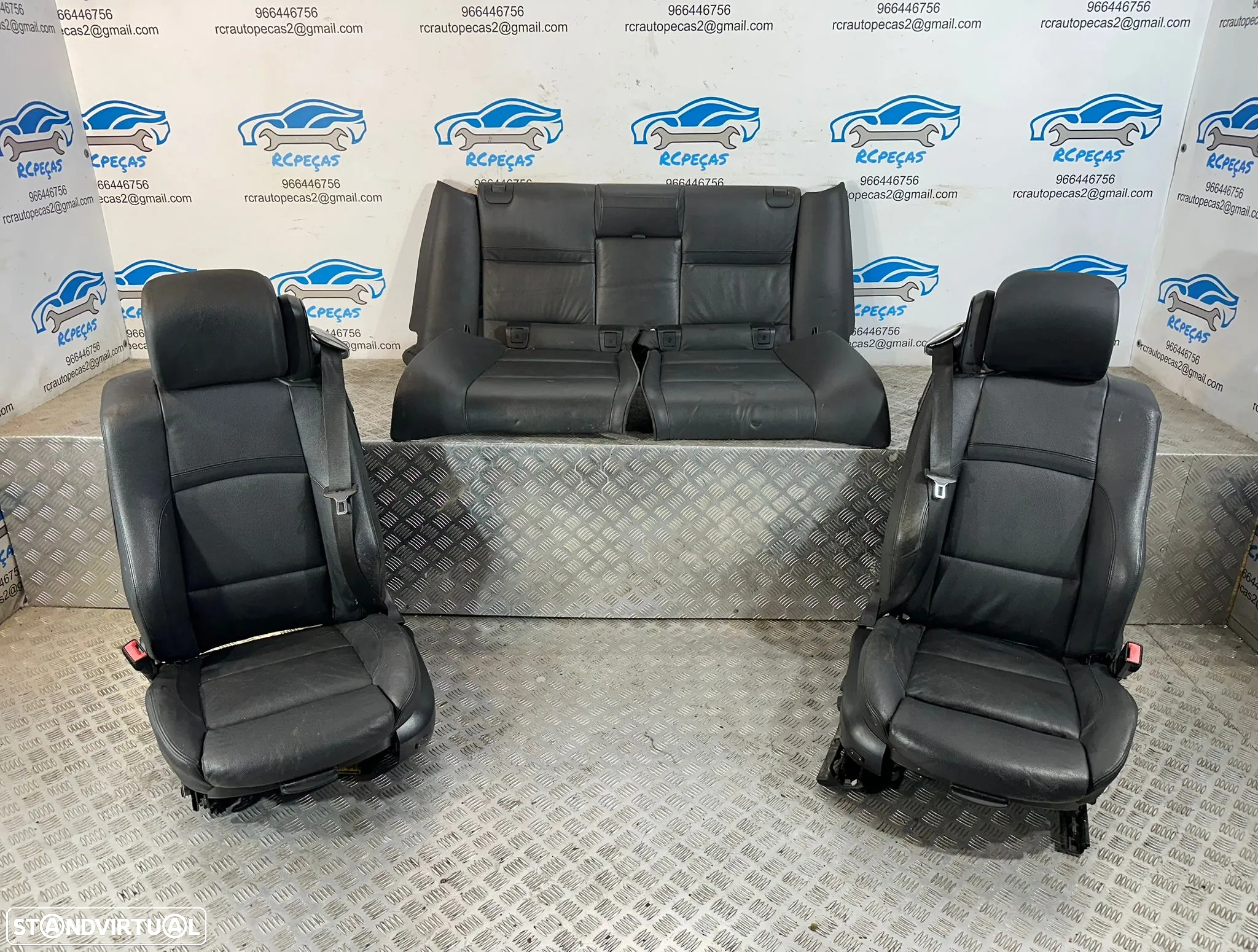.Conjunto Bancos Elétricos Memoria Pele Pack M BMW Serie 3 E93 Cabrio 2007 –  2013 - 2
