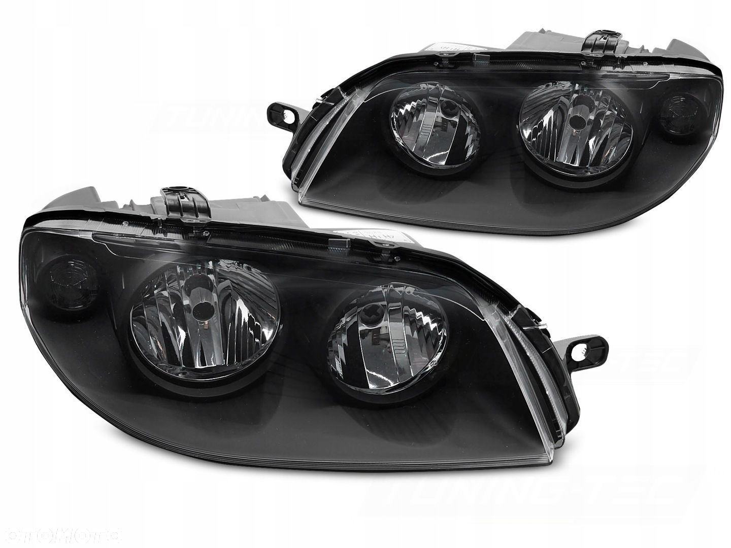 Reflektory Lampy kpl Tuning Black Czarne Fiat Punto II 2 FL Lift 2003-2010 - 1