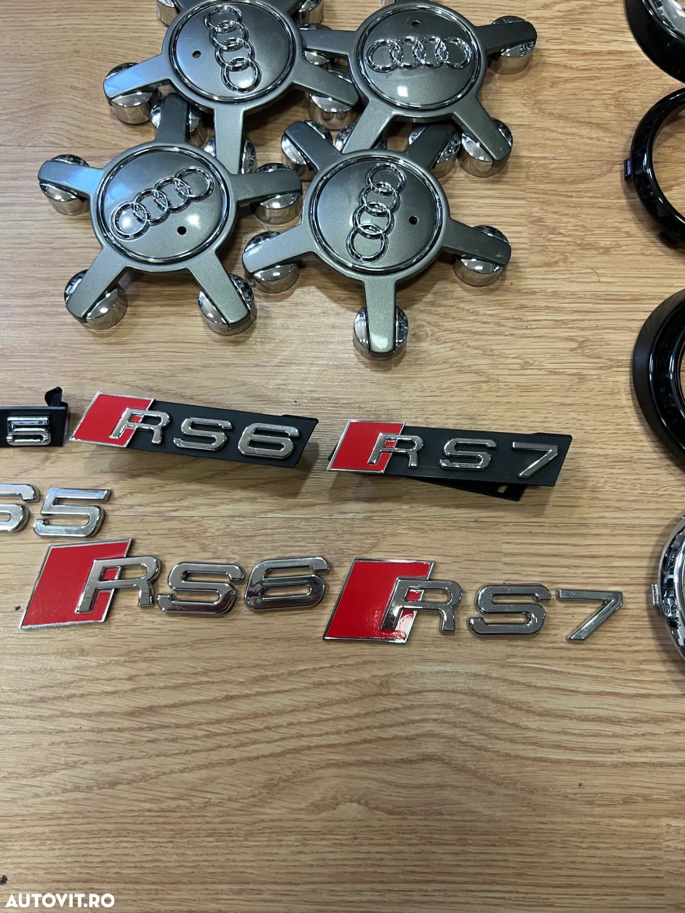 Emblema grila Audi negru lucios Embleme RS4 RS5 RS6 RS7 preturi in descriere Embleme audi capace roti audi comanda doar pe whatsup - 8