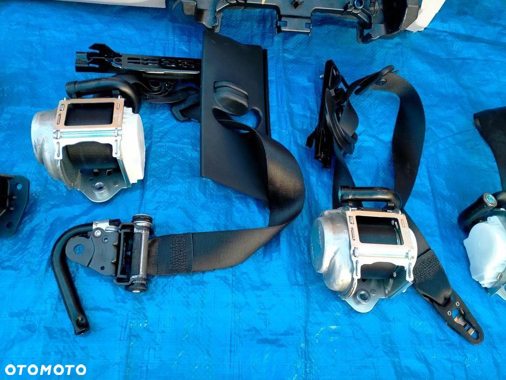 MERCEDES W206 KONSOLA DESKA CZARNA DÓŁ BEŻOWY AIRBAG PAS PASY KOMPLET - 5