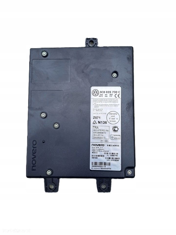superb ii vw passat b7 cc lift moduł bluetooth 3c8035730c - 1