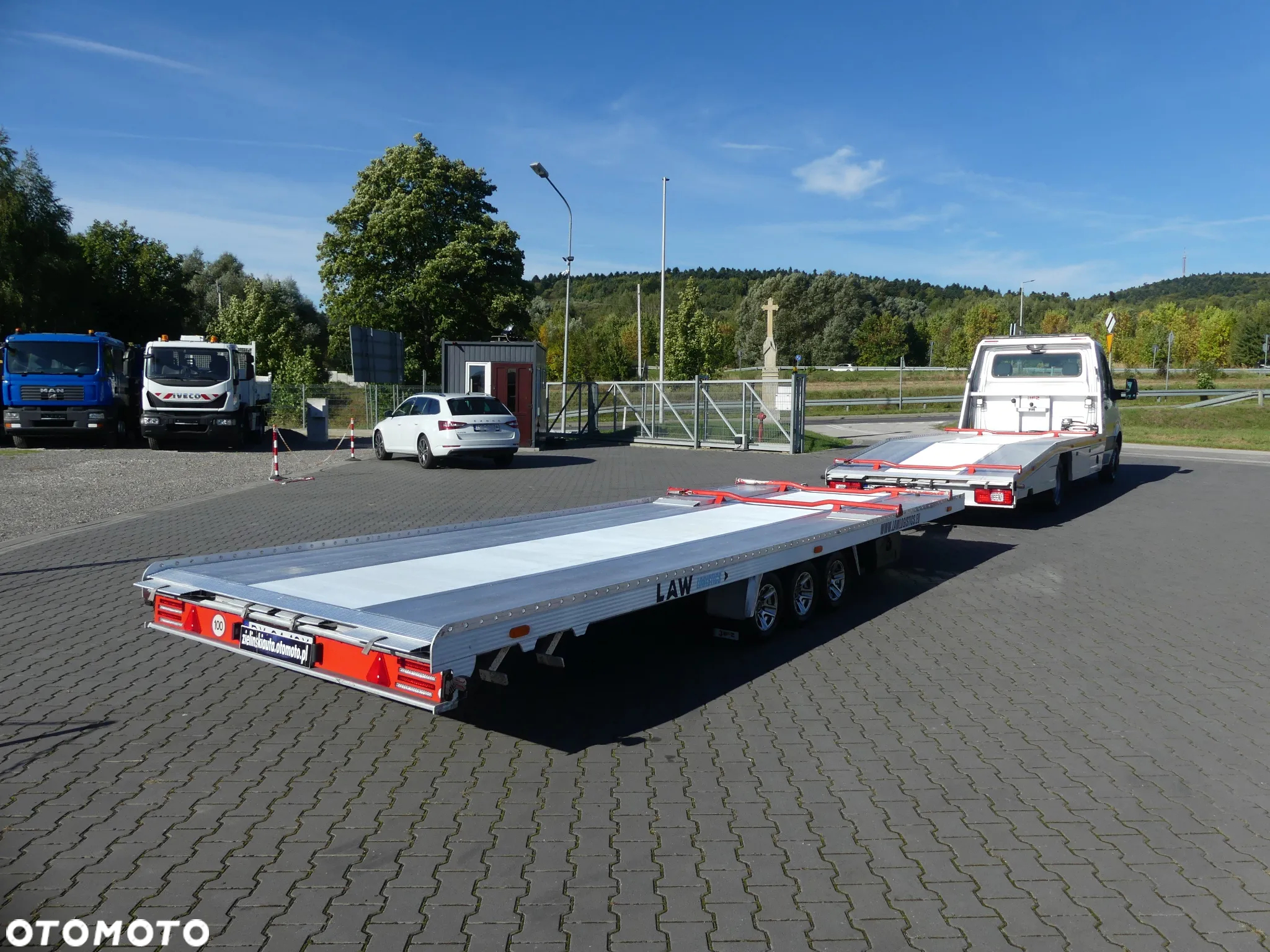 Mercedes-Benz SPRINTER 519 / LAWETA BFZ / ZESTAW / WCIĄGARKA / SUPER STAN / - 5