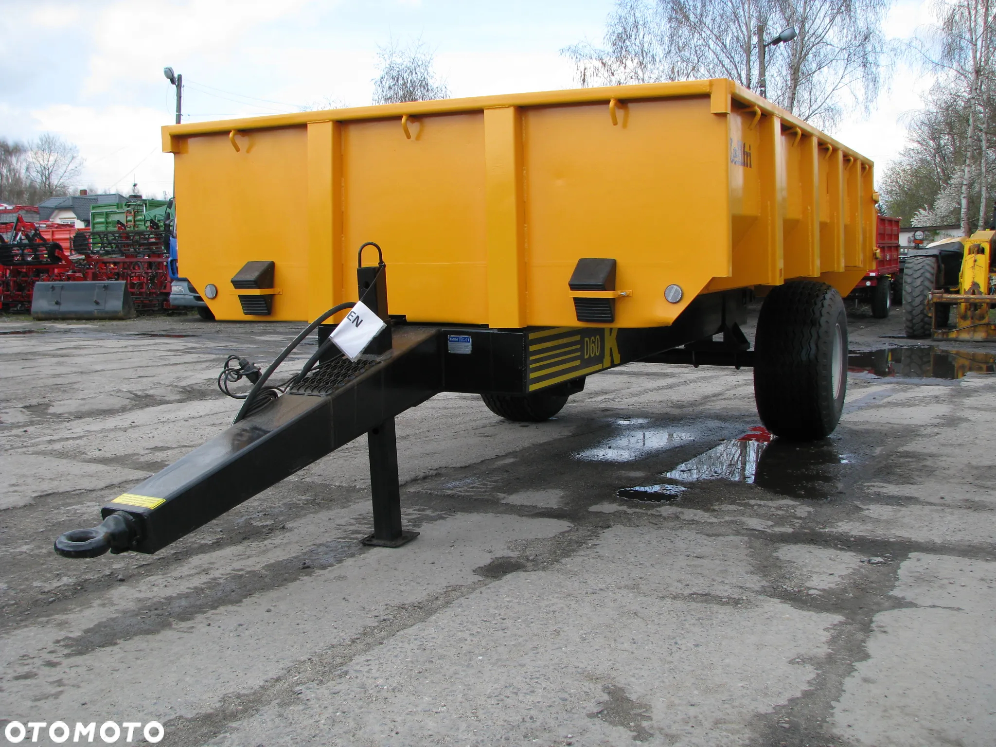 Inny Przyczepa budowlana KELLFRI - 6-9-Ton skorupowa - wywrot do tyłu - 11