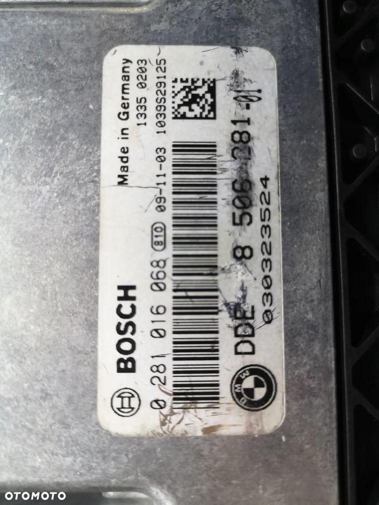 ZESTAW KOMPUTER STEROWNIK SILNIKA DDE 8506281 BMW E87 E90 E84 2.0d N47 316d 0281016068 2 KLUCZE CAS 3 - 6