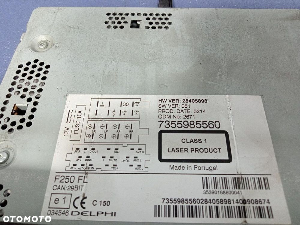 PEUGEOT BOXER II 06-14 RADIO I NAWIGACJA 7355985560 - 7