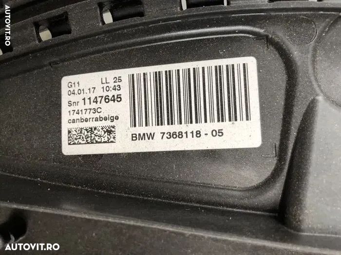 Trapa geam sticla plafon panoramă panoramic bmw seria 7 G11 G12 turelă Motoras Actuator - 3