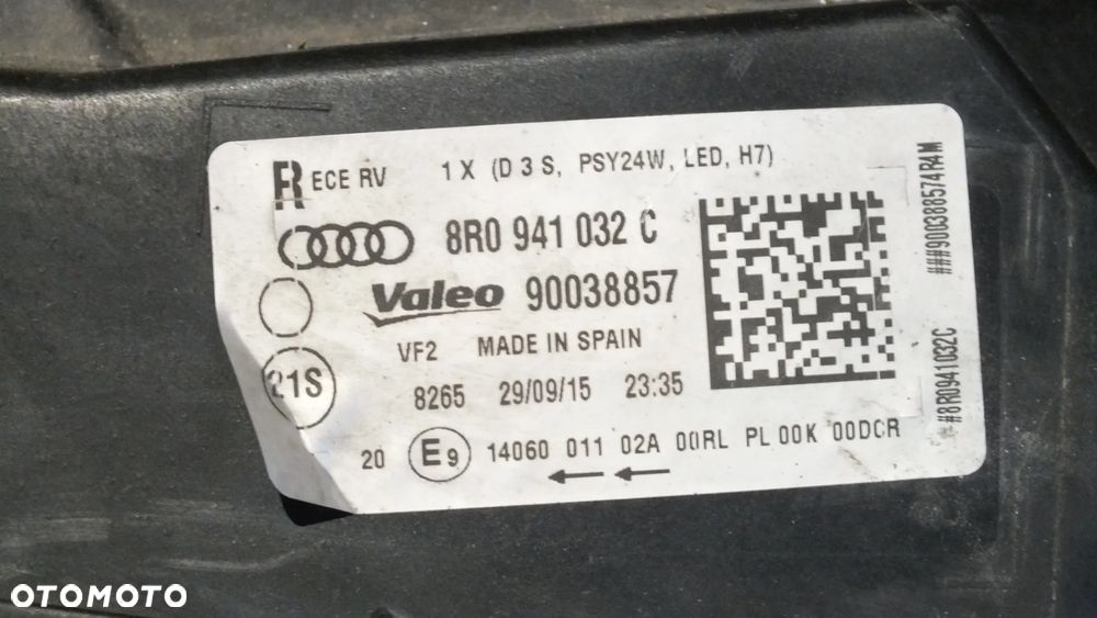 Xenon prawy Audi Q5 - 8