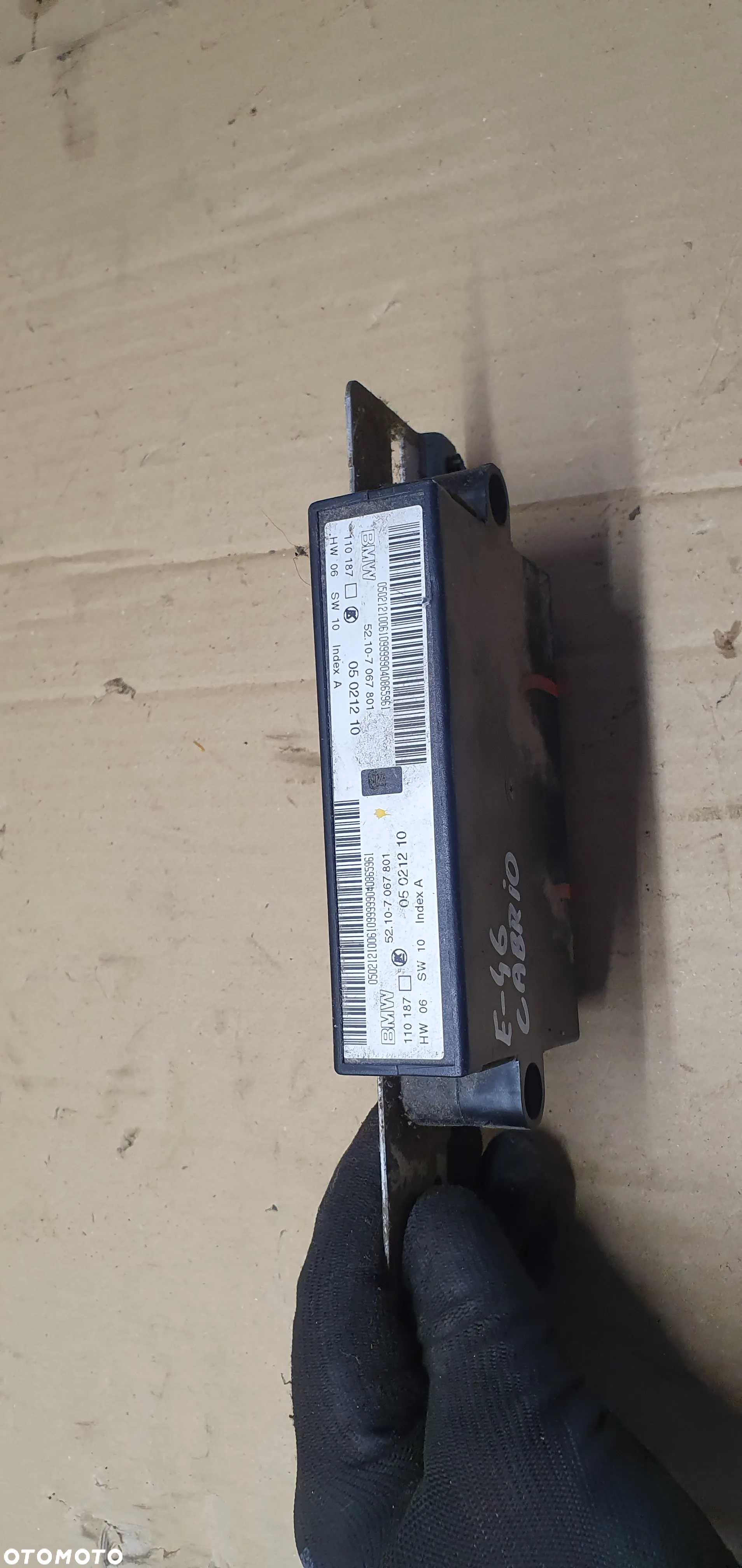 Moduł sterownik pamięci fotela BMW E46 Cabrio 7067801 - 4