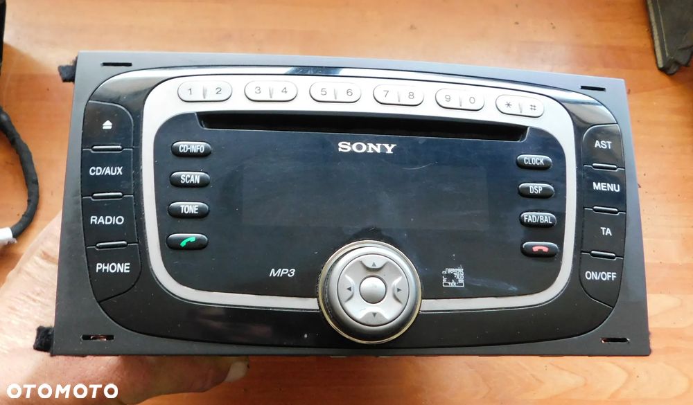radio oryginalne SONY FORD FOCUS II C-MAX MONDEO FIESTA S-MAX - 1