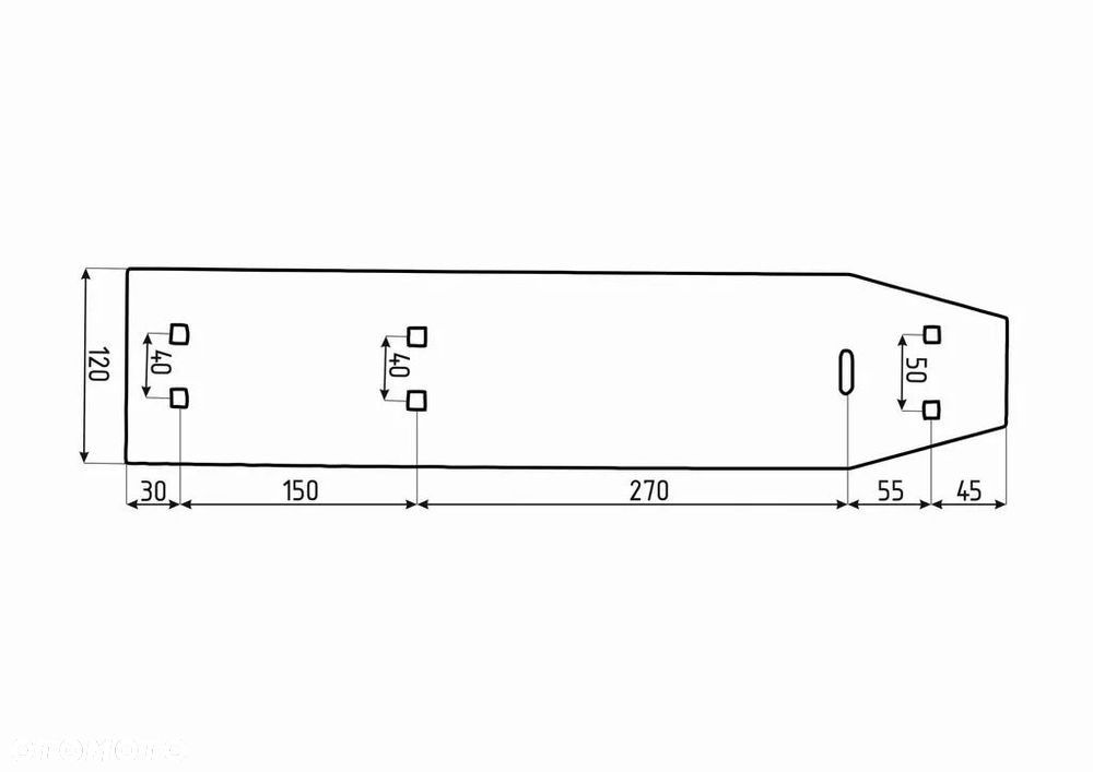 RABEWERK PŁOZA KRÓTKA WP351 27510305 iQ PARTS - 2