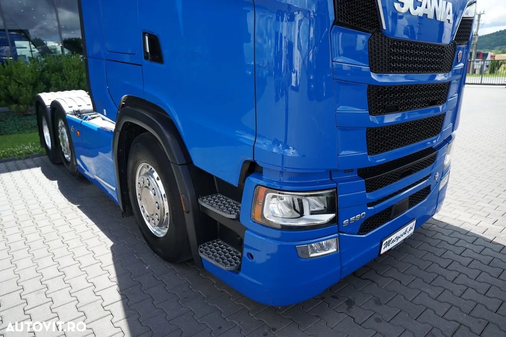 Scania S 580 / V8 / 6x2 / PUSHER / RETARDER / I-PARK COOL / FULL AIRMATIC / JANTE ALIAJ / EURO 6 / - 11