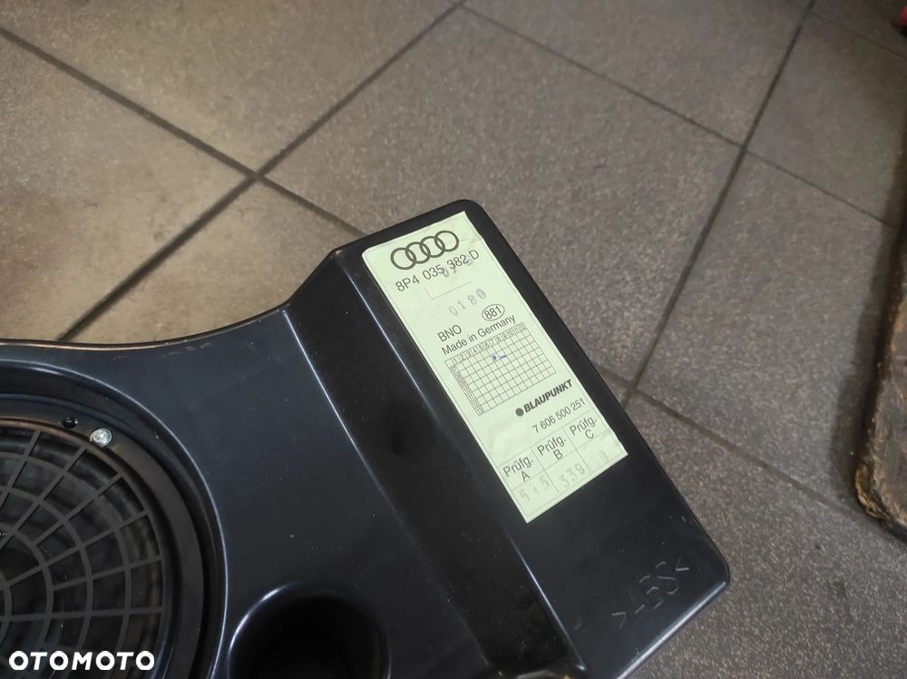SUBWOOFER GŁOŚNIK TUBA AUDI A3 8P SPORTBACK 8P4035382D SPRAWNY GWARANCJA WYSYŁKA !!!!!! - 3
