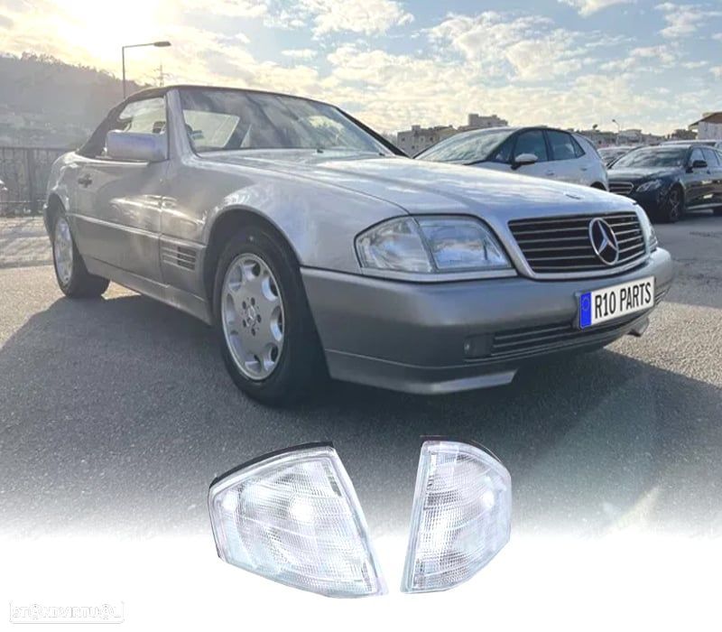 PISCAS FRONTAIS MERCEDES CLASSE SL W129 89-98 BRANCO - 1