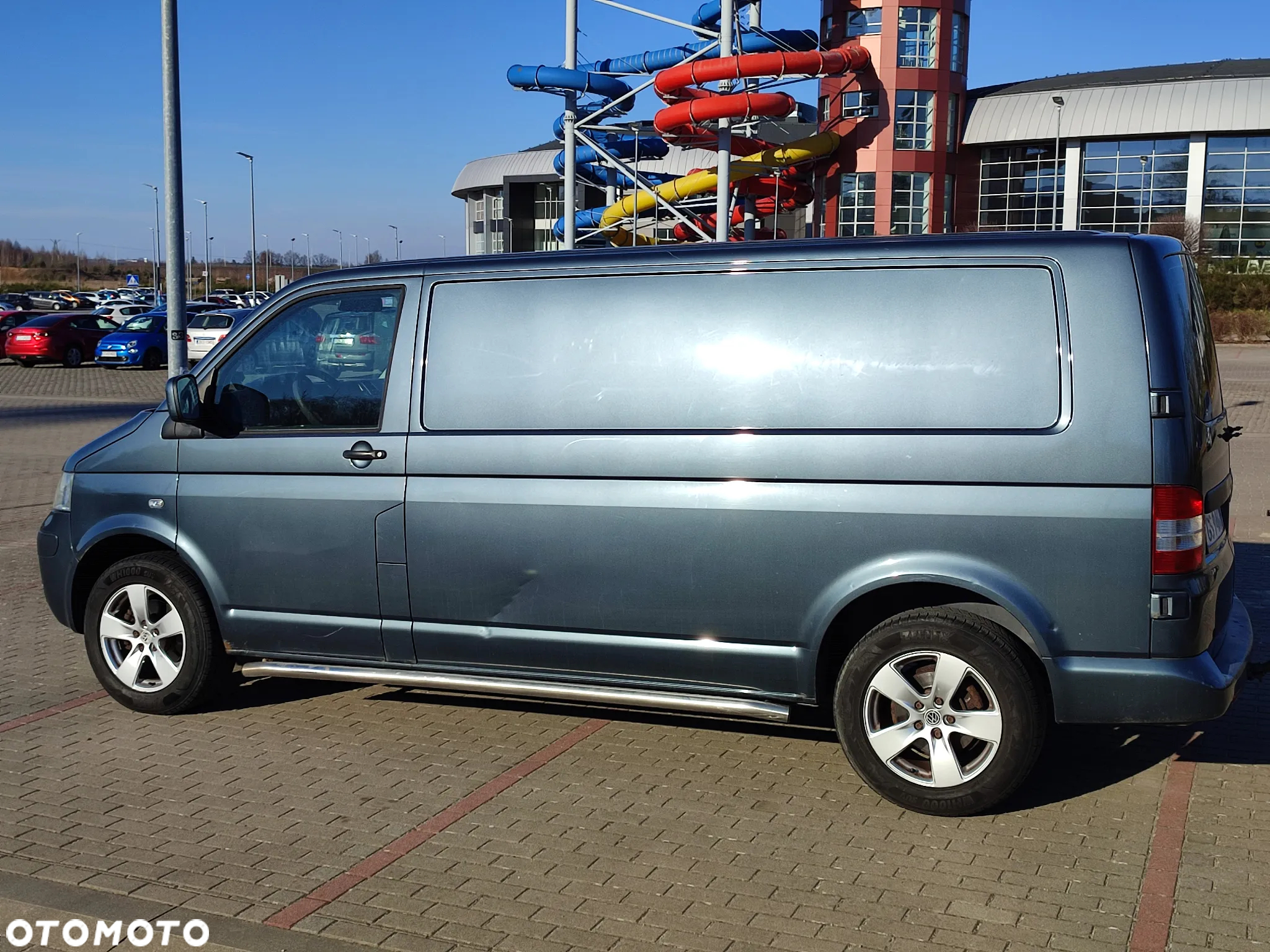 Volkswagen T5 Long L2H1 2.5TDI Klima, Alu, Skrzydełka, Podłokietniki, Po pełnym serwisie - 7
