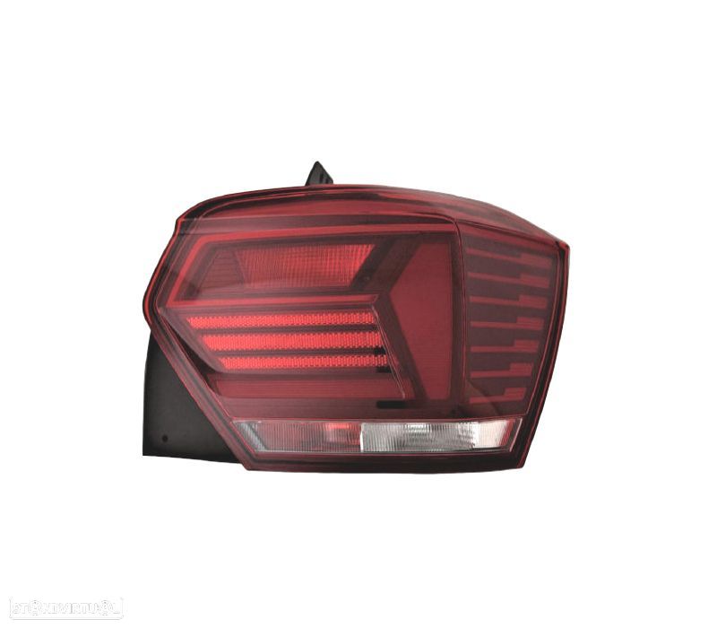 FAROLIN DIR VOLKSWAGEN VW POLO 17-21 BRANCO VERMELHO - 1
