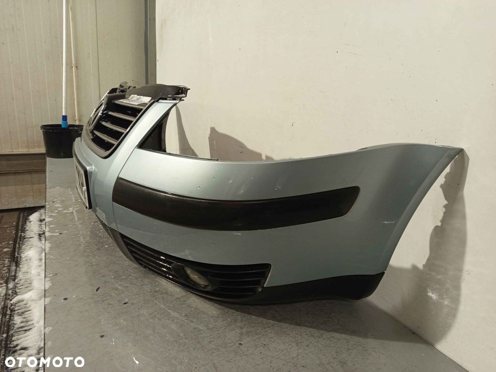 + ZDERZAK PRZÓD PRZEDNI VW VOLKSWAGEN PASSAT B5 LIFT FL LB5S BŁĘKITNY HALOGENY - 2